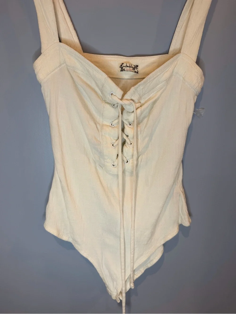 Free People Intimately bodysuit with Lace-Up Detail